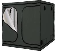 ZELSIUS Grow Tent 200 x 200 x 200 cm gris/noir Culture de plantes en intérieur