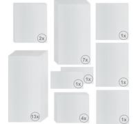 Zelsius Set de Plaques de Polycarbonate 31 pièces | Feuille double paroi