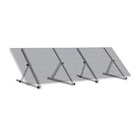 Zelsius Kit de support universel pour panneau solaire avec angle réglable de 0 à 90° | 71 cm | Support de panneau, kit de montage en aluminium pour deux panneaux | Kit de fixation de panneau solaire