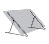 Zelsius Kit de support universel pour panneau solaire avec angle réglable de 0 à 90° | Support de panneau, kit de montage en aluminium pour panneaux | Kit de fixation (114 x 3 x 3-114 cm, 1)