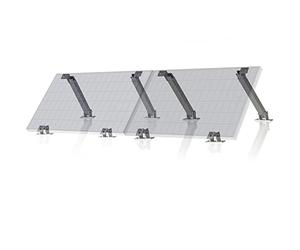 Zelsius Kit de support universel pour panneau solaire avec angle réglable | Kit de montage en aluminium pour quatre panneaux | Support de panneau avec mécanisme télescopique, kit de fixation