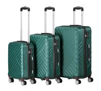 Zelsius Lot de 3 valises | Valises à coque rigide ABS avec serrure à combinaison, roues doubles et cloison intérieure | Valise à main, lot de 3 valises rigides, trolley, grande valise, ensemble de