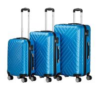Zelsius Lot de 3 valises | Valises à coque rigide ABS avec serrure à combinaison, roues doubles et cloison intérieure | Valise à main, lot de 3 valises rigides, trolley, grande valise, ensemble de
