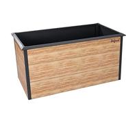Zelsius Parterre surélevé pour Jardin ou Balcon Anthracite RAL 7016 | 150 x 75 x 77 cm | Potager, lit de Fleurs, lit de Plantes, bac à Plantes, bac à Fleurs, Plate-Bande