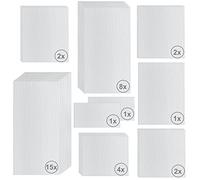 Zelsius Set de Plaques de Polycarbonate 36 pièces | Feuille double paroi pour serre 6 mm | Plaques de remplacement pour serre, serre de jardin
