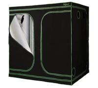 Zelsius Tente de Culture MyHomeGrow | Chambre ou Armoire de Culture, Chambre Noire, Serre (240 x 120 x 200 cm, Noir)