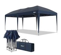 Zelsius Tonnelle pliable 3 x 3 m | Bleu | Tonnelle pliante UV30 | Tente de jardin pliable avec sac | Abri pour jardin, protection solaire, pavillon de jardin pliable, tente pop-up
