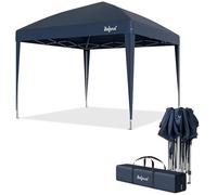 Zelsius Tonnelle pliable 3 x 3 m | Bleu | Tonnelle pliante UV30 | Tente de jardin pliable avec sac | Abri pour jardin, protection solaire, pavillon de jardin pliable, tente pop-up