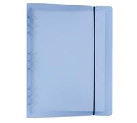 Zelten Classeur coloré à anneaux avec couverture en polypropylène pour feuilles volantes avec recharge de bloc-notes/organiseur personnel (B5, 9 trous, bleu)