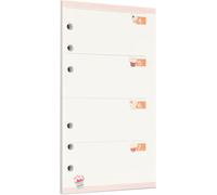 Zelten Recharge De Papier Perforé Multicolore 45 Feuilles 90 Pages - Pour Reliure À 6 Trous - Journal Intime Rechargeable (A6, Cupcake Weekly Planner)[Z705]