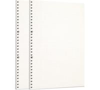 Zelten Recharge De Papier Perforé Pour Reliure À 6 Trous - Journal Intime Rechargeable (A4/30 Hole, Dotted)[Z502]