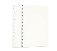 Zelten Recharge de papier perforé pour reliure à 6 trous - Journal intime rechargeable (A4/30 Hole, Sketch)