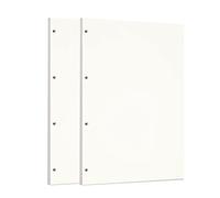 Zelten Recharge de papier perforé pour reliure à 6 trous - Journal intime rechargeable (A4/4 Hole, Sketch)