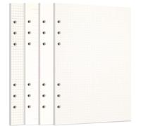 Zelten Recharge De Papier Perforé Pour Reliure À 6 Trous - Journal Intime Rechargeable (A5/6 Hole, 4 In 1 Lined Squared Dotted Sketch)[Z450]