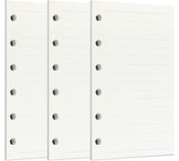 Zelten Recharge De Papier Perforé Pour Reliure À 6 Trous - Journal Intime Rechargeable (A7/6 Hole, Lined)[Z447]