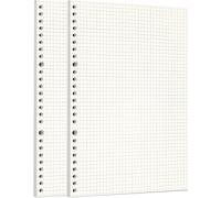 Zelten Recharge De Papier Perforé Pour Reliure À 6 Trous - Journal Intime Rechargeable (B5/26 Hole, Squared)[Z491]