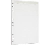 Zelten Recharge De Papier Perforé Pour Reliure À 6 Trous - Journal Intime Rechargeable (B5/9 Hole, Monthly Planner)[Z457]