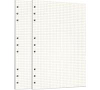 Zelten Recharge De Papier Perforé Pour Reliure À 6 Trous - Journal Intime Rechargeable (B5/9 Hole, Squared)[Z486]