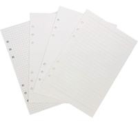 Zelten Recharges/Feuilles Mobiles Pour Classeur À Anneaux A5/Organiseur Personnel/Planificateur (A5 6 Trous, Ligné, Pointillé, Vierge, Quadrillé 4 En 1)[Z563]
