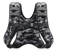 ZELUS Gilet lesté, 2,7 kg/3,6 kg/5,4 kg/7,3 kg/9,1 kg/11,3 kg/13,6 kg pour homme et femme avec poche de rangement bandes réfléchissantes pour entraînement, musculation, course à pied, renforcement