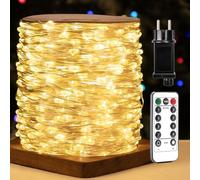 ZELUXDOT Guirlande Lumineuse 300 LED Guirlande Lumineuse Féerique Extérieure Étanche en Cuivre 30m avec Télécommande 8 Modes pour Chambre, Patio, Jardin, Décoration de Mariage, Fête, Sapin de Noël
