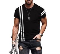 ZEMALON Manches Courtes Homme Mode T-Shirt Homme Base Shirt Homme Casual T-Shirt Homme Sweat-Shirts Homme Couleur Unie T-Shirt Homme ET-14 XXL