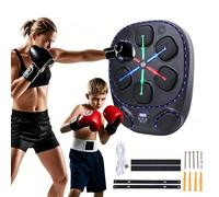 ZEMBSOYA Machine de boxe à musique intelligente améliorée - Réglable - Bluetooth - Fixation murale - Pour enfants et adultes - Cible - Entraînement de boxe avec support mural