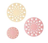 ZEMINRI 2pc Dessous de Plat Silicone Durable Tapis Silicone (Rose+Apricot) | Résistant à la Chaleur Dessous de Table Antidérapant Pliable Tapis de Vaisselle pour Cuisine et Table de Tout le Monde.