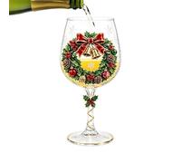 Zemkslo Verres à Vin de Noël 3D Gobelots de Vin Rouge Saisonniers 300 ml | Coupes à Champagne à Pied pour Pères Maris Hommes Hôtes Bars Maisons Restaurants Hôtels Fêtes Réunions Clubs Étagères