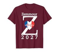 Zemmour 2027 Design pour Les Fans Zemmour T-Shirt, Homme, Marron, 3XL
