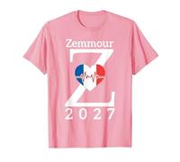 Zemmour 2027 Design pour Les Fans Zemmour T-Shirt, Homme, Rose, M
