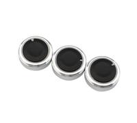 ZEMNLO 3 pièces/ensemble Refit, for Ford, for Focus, 2 MK2, for , MK3, for Mondeo, bouton AC de commande chaleur climatisation voiture Bouton de climatisation de voiture(Silver)
