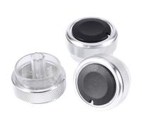 ZEMNLO Bouton de climatisation for voiture, interrupteur commande chaleur, accessoires d'installation, outil, for Ford, 2018 3 pièces/ensemble Bouton de climatisation de voiture(Silver)