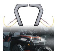 ZEMNLO Ensemble de Signature lumière d'accentuation Fang calandre avant Compatible avec, for Polaris, général 1000/4 1000/ XP/ XP4 1000 2016-2023 Indicateur de clignotant de moto