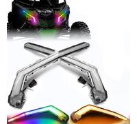 ZEMNLO Feux de signature LED avant RVB, for Can Am, for Maverick X3 XDS XRS Fang Lights, ensemble clignotants, accessoires DRL 710004995 Indicateur de clignotant de moto