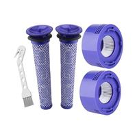 ZEMNLO For Dyson, for aspirateurs sans fil V7 V8, pré-filtre et post-filtre de remplacement + accessoires de Kit de post-filtre HEPA Entretien du filtre à vide(Size:Set 4)