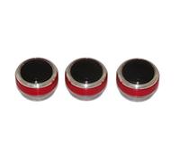 ZEMNLO For Ford, for Focus 2 MK2, for 3 MK3, for Mondeo, pièces/ensemble bouton de climatisation en alliage d'aluminium AC commande chaleur Bouton de climatisation de voiture(Rot)