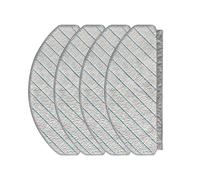 ZEMNLO Paquet de 4 Chiffons en Microfibre, for Ecovacs, for Deebot X1 Plus, tampons de Nettoyage lavables à Usage Sec et Humide, Chiffon de Nettoyage Lingettes nettoyantes pour aspirateur