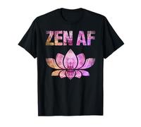 Zen AF Lotus Flower Cute Yoga Meditation Funny for Girls T-Shirt