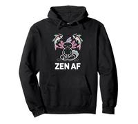 Zen AF Méditation Axolotl Yoga Pose Poisson Spirituel Sweat à Capuche