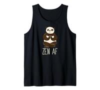 Zen AF Panda Méditant Yoga Mindful as F-CK Meme Débardeur