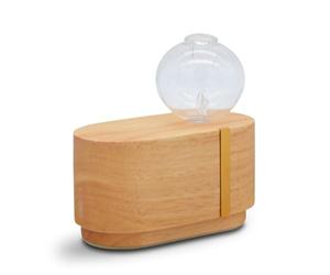 Zen’Arôme Diffuseur d’Huile Essentielle par Nébulisation à Froid Cimia, Conserve Les Vertus des HE pour l’Aromathérapie, Bouton Tactile, en Bois FSC et Verre, Éclairage LED et Housse de Transport