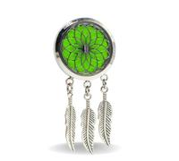 Zen’Arôme Diffuseur d’Huile Essentielle pour Voiture Clip’Arôme Attrape Rêve - Diffuseur + 5 Buvards à Parfumer avec Huile Essentielle ou Parfum - Acier Inoxydable - Fixation sur Grille de Ventilation