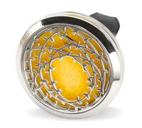 Zen’Arôme Diffuseur d’Huile Essentielle pour Voiture Clip’Arôme Couronne - Diffuseur + 5 Buvards à Parfumer avec Huile Essentielle ou Parfum - Acier Inoxydable - Fixation sur Grille de Ventilation