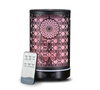 Diffuseur De Parfum Ultrasonic Siena En Métal Avec Télécommande - Noir - H 15 Cm
