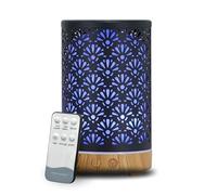 Zen’Arôme Diffuseur Ultrasonique Aromathérapie Sofia - Diffusion Huile Essentielle à Froid - Diffuseur Électrique avec Télécommande - Éclairage Led Personnalisable - Coque en Métal avec Décor Original