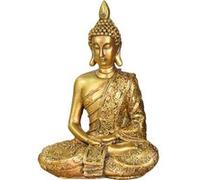 Zen'Light Statue Bouddha Sanci - Décoration Zen et Feng Shui - pour Créer Une Ambiance Relaxante et Spirituelle - Idée Cadeau Porte-Bonheur - Hauteur: 18cm - Couleur : Dorée - Zen’Light, Yello