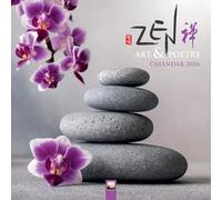 Zen Art & Poetry Wall Calendar 2026 (Art Calendar)