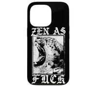 Zen as FCK - Tiger - Edgy Goth Esthétique Coque pour iPhone 13 Pro