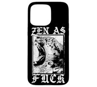 Zen as FCK - Tiger - Edgy Goth Esthétique Coque pour iPhone 15 Pro Max